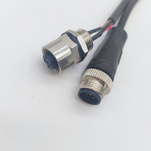 สายเคเบิลแบบหุ้มฉนวนสำหรับการบินตัวเชื่อมต่อ M12 IP68กันน้ำได้สายเซนเซอร์ตัวเชื่อมต่อแบบตัวผู้หญิงสำหรับ M12 - Product Image 3