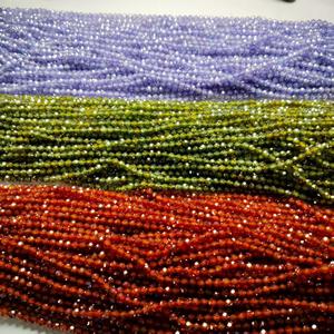 Nhà Máy Bán buôn 2/3/4 mét vòng mặt <span class=keywords><strong>CZ</strong></span> Cubic Zirconia hạt Loose đá quý đối với trang sức làm - Product Image 5