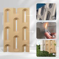 Cloison décorative légère en polyuréthane, à deux faces, en grille, imperméable, amovible, revêtement 3D, séparateur en PU
