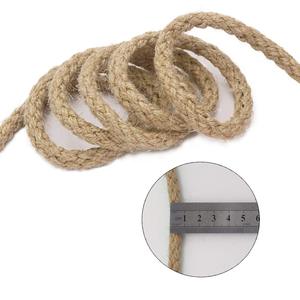100ft 5mm Naturel Durable Biodégradable Tressé Jute Cordon 16 Brins Fabrication <span class=keywords><strong>de</strong></span> Bijoux Oeuvres Artisanat Emballage Cordes Creative - Product Image 1