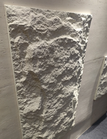 Panneau en pierre artificielle 3D léger avec texture naturelle pour mur d'accentuation intérieur et installation de façade extérieure