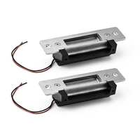 Serrure électrique robuste ANSI NO NC réglable, à sécurité renforcée (ouverture en cas de panne de courant et verrouillage en cas de panne de courant) pour cadre de porte étroit, contrôle d'accès