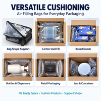 Sac gonflable personnalisé AIR-DFLY 10x15cm, sac à air en PE de 50 microns pour le remplissage de vide dans les cartons et la protection des produits