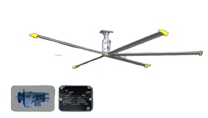 Ventilateur de plafond industriel de grande taille avec un grand volume d'air cubique baume <span class=keywords><strong>Mercier</strong></span> Ventilateur HVLS de 24 pieds pour les fermes de vaches/écuries - Product Image 3