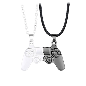 HOVANCI Nouveau cadeau de la Saint-Valentin <span class=keywords><strong>Collier</strong></span> d'amitié magnétique pour <span class=keywords><strong>manette</strong></span> de jeu vidéo BFF plaqué or alliage pour 2 couples - Product Image 4