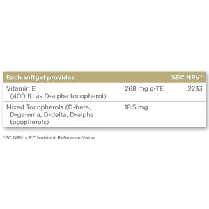 Vitamina E de alta calidad, fácil consumo y apoyo inmunológico en cápsulas blandas. - Product Image 2