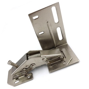 Charnière en acier dissimulée à 90 degrés de style moderne avec finition nickel pour meubles de cuisine - Product Image 5