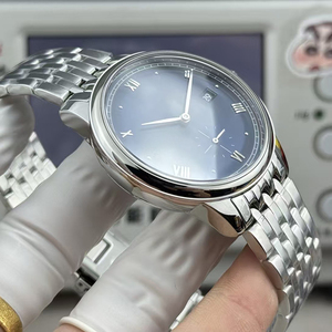 Reloj de pulsera de lujo exquisito para hombre, con esfera azul profundo, brazalete de acero, segundos pequeños, fecha, luminoso, automático, mecánico, para negocios - Product Image 3