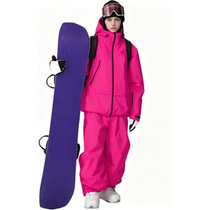 Ensemble veste et pantalon de ski FOXA pour femme, imperméable, isolé, pour snowboard, vêtements d'hiver pour activités de plein air - Product Image 2
