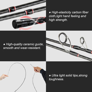 Mifine — canne à pêche Spinning ultralégère de 1.8 à 2.1m, accessoire en Fiber de carbone d'une taille de 0.5 à 8g - Product Image 4