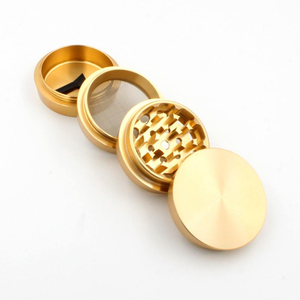 Feature Product 4 Parts 2.2inch Gold Aluminum Spice <b>Herb</b> <b>Grinder</b> Custom logo Available - Product Image 3