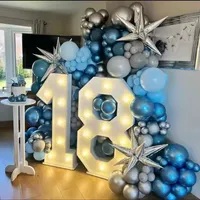 Lettres lumineuses GFaceCustom 4 pieds en acrylique 3D avec ampoules LED, étanches IP65, pour publicité automobile, mariages et fêtes