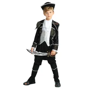 Halloween Pirate Captain Jack Sparrow Carnival Kids Pirate Party Fancy Dress Boys Costumes