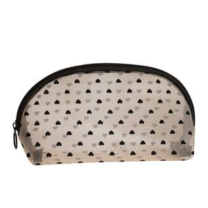 10 Bolsas de Maquillaje Pequeñas de Nailon con Forma de Corazón y Logotipo Personalizado, Bolsa de Almacenamiento de Artículos de Aseo con Cierre, Bolsa de Cosméticos de Malla - Product Image 5