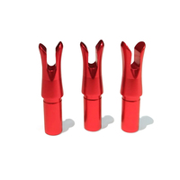 Nock interne en aluminium 6.2 ID, longueur 31.7mm, à pression, pour accessoire de diamètre intérieur 6.2mm