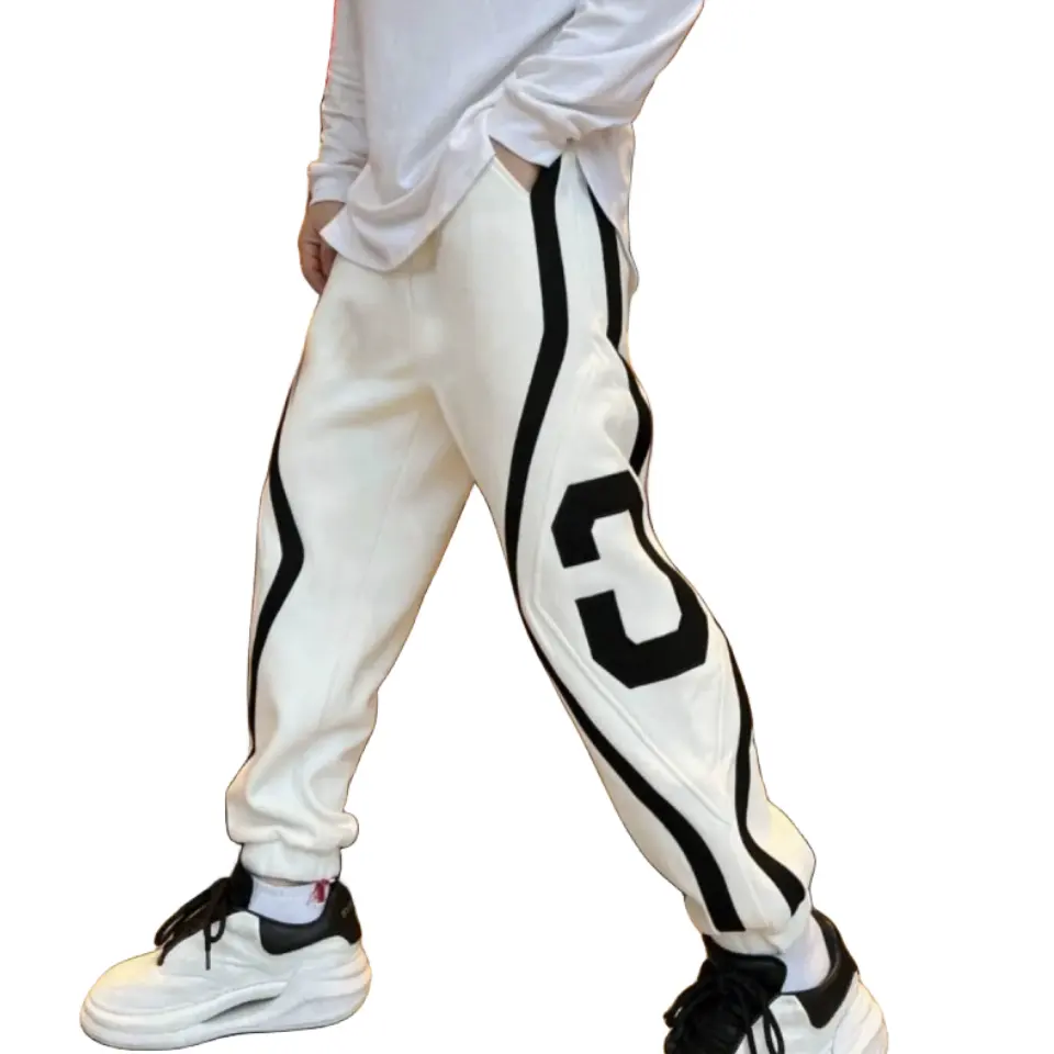 OEM Factory Seitenst reifen Loose Herren Sport Jogger Custom Stickerei Logo Casual Pants