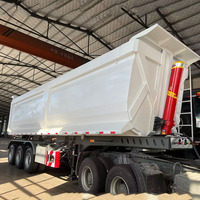 Semi-remorque benne basculante neuve de marque chinoise à 3 essieux, capacité de chargement lourd de 45m³, 70 tonnes, à vendre