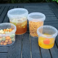 المتاح شفافة البلاستيك وجبة خفيفة الغذاء الحاويات كوب 95-365 البلاستيك الحلوى كوب الشاي باللبن مع قشة متعددة المواصفات