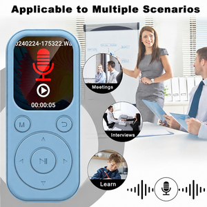 Lecteur MP3 classique en gros avec bouton rotatif, écran LCD et haut-parleur intégré pour le sport et les études, récepteur audio BT sans fil - Product Image 4