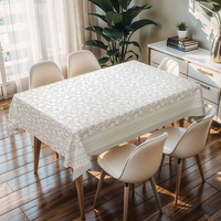 Nappe de style nordique RNPT, tissu doux avec envers en PU, housse de table moderne, facile à nettoyer, décoration de salle à manger et de cuisine, vente en gros personnalisée