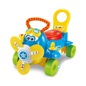 Voiture à pédales en plastique pour enfants, jouet avion de dessin animé - Product Image 1