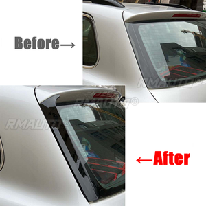 2x Glossy <b>Black</b> Rear <b>Window</b> Side Spoiler Wing for Volkswagen Touareg 2011 2012 2013 2014 2015 2016 2017 Rear <b>Window</b> <b>Mirror</b> Tail - Product Image 3