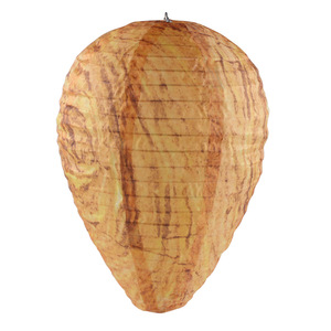 Linterna de colmena de papel repelente de avispas al por mayor nido de avispas simulado nido de avispas amarillo señuelo disuasorio de avispas para avispones - Product Image 5