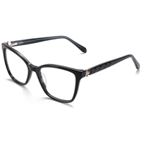 Elan Optical YB8506 Nouvelle Arrivée Monture de Lunettes Classique Oeil de Chat pour Femme, Monture Complète en Acétate avec Métal, Livraison Rapide