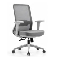 Chaise de bureau ergonomique moderne pivotante en maille avec support lombaire réglable, chaises en plastique de luxe personnalisables, vente en gros