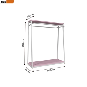 Cửa hàng quần áo kệ trưng bày cho trẻ em của cửa hàng kim loại nội thất được thiết kế cho trang phục và Hàng may mặc đồ nội thất - Product Image 3