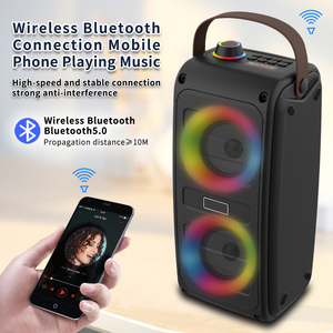 Loa Dự Tiệc Đa Phương Tiện BT Đa Phương Tiện Có Thể Sạc Lại Được Có Thể Sạc Lại Được Đèn Tiệc Tùng Đài Fm Usb Tf <span class=keywords><strong>Bass</strong></span> Mạnh Mẽ - Product Image 5