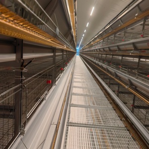 Système de cage d'élevage de poussins de type H durable en acier galvanisé à chaud, anti-évasion, résistant à la corrosion, à mailles denses et modulaire - Product Image 2
