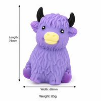 Jouet Squishy Vache des Highlands Kawaii
