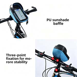 <span class=keywords><strong>Sacoche</strong></span> de vélo de voyage à prix abordable, personnalisable avec logo, nombreux styles en stock, étanche, pour guidon, rangement pour téléphone - Product Image 3