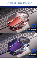 Mouse Gaming Kabel USB 7 Tombol Hot Sale Medic Mouse dengan ABS Frosted 1600 DPI untuk Windows, Hadiah untuk Wanita, Logo Custom