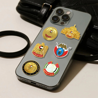2000 + Style EAU Métal Emblème Pins Officiel Falcon Émail Broches ou Téléphone Autocollants Fête Nationale Promos Emirate City Cadeau Personnalisé