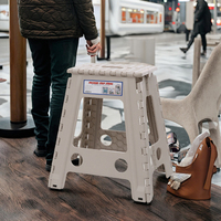 Tabouret et chaise pliables en plastique légers et portables pour enfants et adultes, idéaux pour les chambres d'appartement modernes