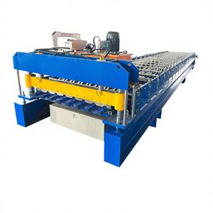 เครื่องขึ้นรูปลอนหลังคาเหล็กเคลือบอัตโนมัติเต็มรูปแบบ รุ่น R101 สำหรับแผ่นหลังคาทรงสี่เหลี่ยมคางหมู ยี่ห้อ Honduras Popular High Output - Product Image 1