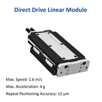 Plataforma Lineal Compacta de Accionamiento Directo con Motor, Velocidad de 1.6m/s, Repetibilidad de ±2um para Estación de Sonda de Semiconductores, Inspección de Obleas e IC