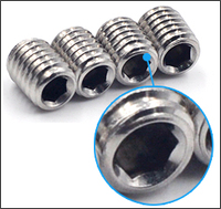 Vente en gros, Meilleure vente : Vis sans tête à six pans creux DIN916 en acier inoxydable de marque QLD, à pointe conique, métrique, grade A2/A4, zinguée