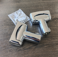 Rail de rideau de douche incurvé personnalisé 43-72 pouces poteaux de douche tringle à rideau incurvée réglable