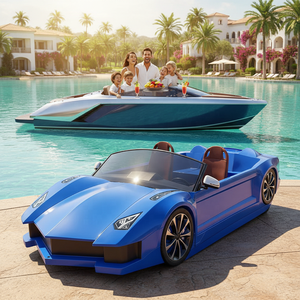 Nouveau design bateau électrique en plastique Meierya en forme de <span class=keywords><strong>Lamborghini</strong></span> pour parc aquatique et divertissement - Product Image 4