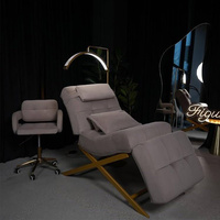 Lit de beauté portatif léger électrique réglable de massage de table de lit de beauté de cils pour des meubles de salon