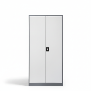 Armoire de classement en acier pour bureau avec étagères réglables et portes doubles pour le rangement de documents, idéale pour le bureau à domicile et l'atelier - Product Image 1