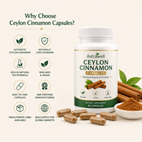 Capsules de cannelle de Ceylan Astrawell, étiquette privée, OEM, complément alimentaire, approvisionnement en vrac