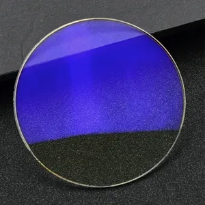 Usine 1.56 bleu coupe photo gris bleu S Hmc lentilles verre de haute qualité pour Anti bloc bleu lumière lentille ophtalmique indice élevé