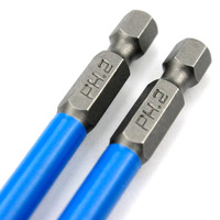 TOOLJOY S2 Steel PH2 Magnetic Anti Slip Impact Screwdriver Bits 1/4 Inch Hex Shank for Power Drill Impact Driver