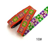 33mm Ethnique Sac Matériel Couture Sangle Dentelle Décoratif Coupe Ruban Diy Costume Ceinture Rembourrage Géométrique Jacquard Garnitures