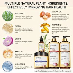 Champú y Acondicionador Naturales Veganos de Cebolla, Romero y Biotina de Marca Privada, Champú de Cebolla <span class=keywords><strong>Sin</strong></span> <span class=keywords><strong>Sulfatos</strong></span> para el Crecimiento del Cabello OEM - Product Image 5