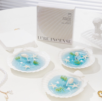 Bougie transparente parfumée en forme d'étoile de mer et de vent de mer pour décoration de maison